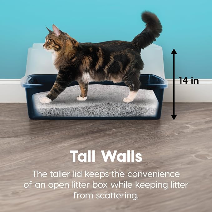 IRIS USA XX-Large Cat Litter Box, Open Top Extra Large Litter Box - Image 4
