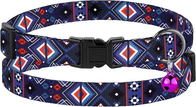 Cat Collar Breakaway 2PCS Adjustable Pattern Tribal Aztec Southwest Safety Pet - Image 6