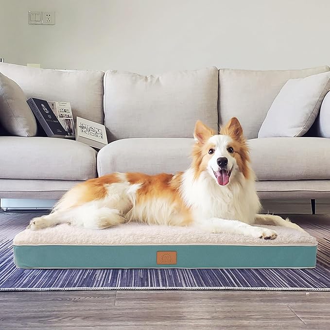 Sunheir Orthopedic Dog Bed for Medium Dogs, Waterproof Deluxe Plush Dog Crate - Image 8