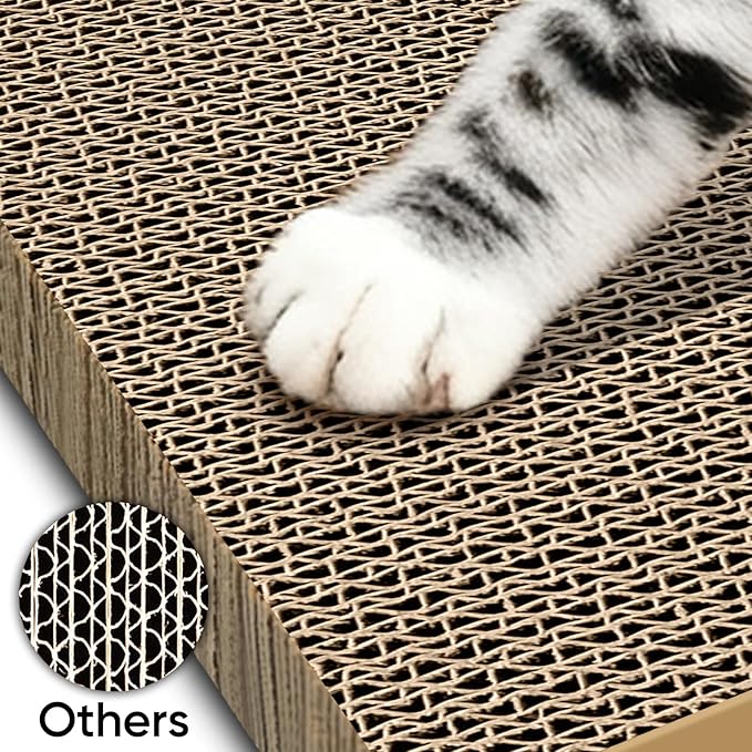 AGYM 5 Packs Cat Scratcher, 5 Packs Refill Cat Scratching Pad Cardboard - Image 6