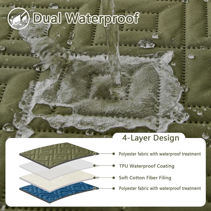 hyha Waterproof Dog Blanket, Soft Dog Bed Cover Pet Blankets, Waterproof Sofa - Image 2