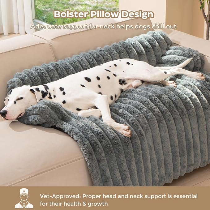 Avont Dog Bed Mat for Couch, Warm Fluffy Calming Sofa Topper Furniture - Image 2