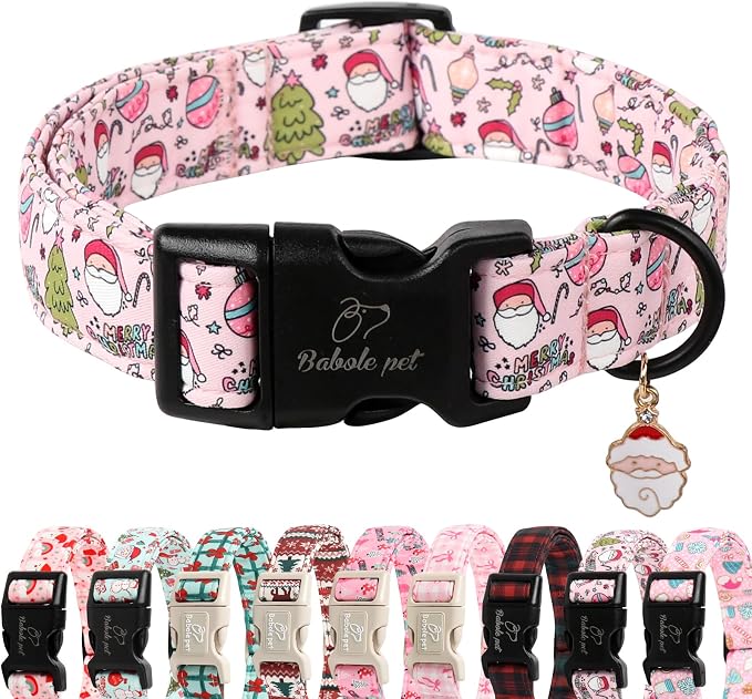 Christmas Dog Collar for Large Dogs by Babolepet