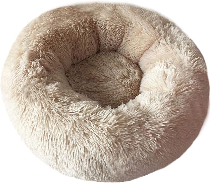 BODISEINT Modern Soft Plush Round Pet Bed by BODISEINT