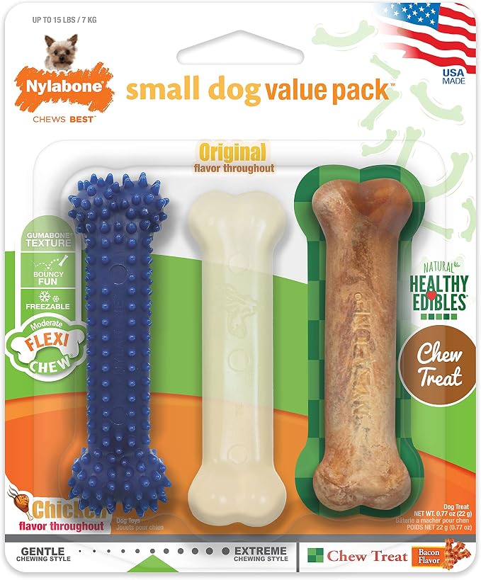 Nylabone Original Bone Flexi Chew Toy by Nylabone