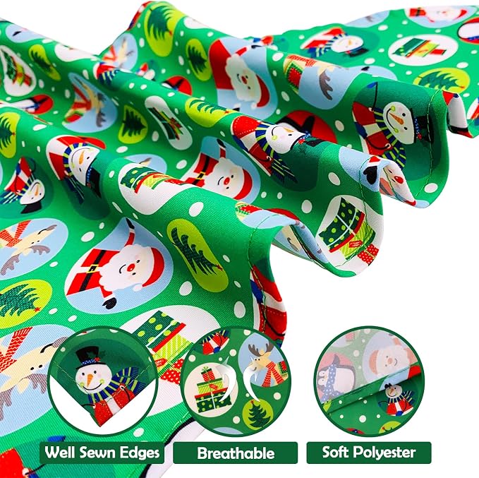 30 Pack Christmas Happy New Year Dog Bandanas Bulk 33 Inch Large Dog Bandanas - Image 5