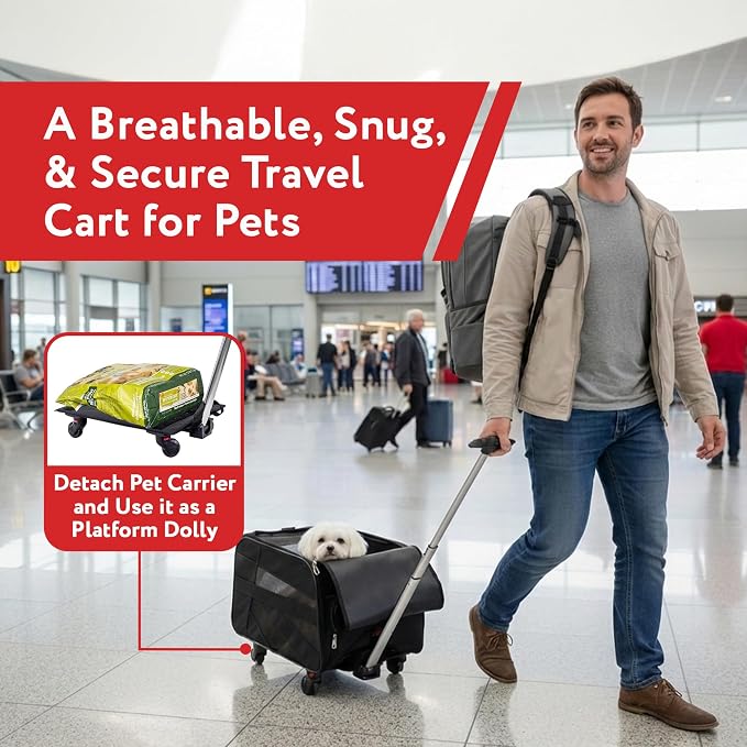 dbest products Rolling Pet Carrier - Image 8