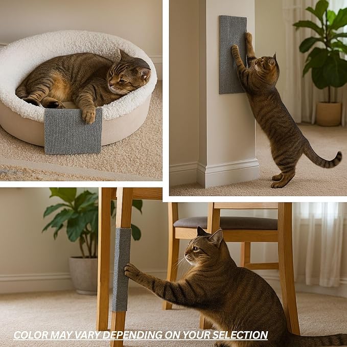 Cat Scratch Mat, 23.6’’ x 11.8’’ Wall Corner Scratcher, Versatile Self-Adhesive - Image 5