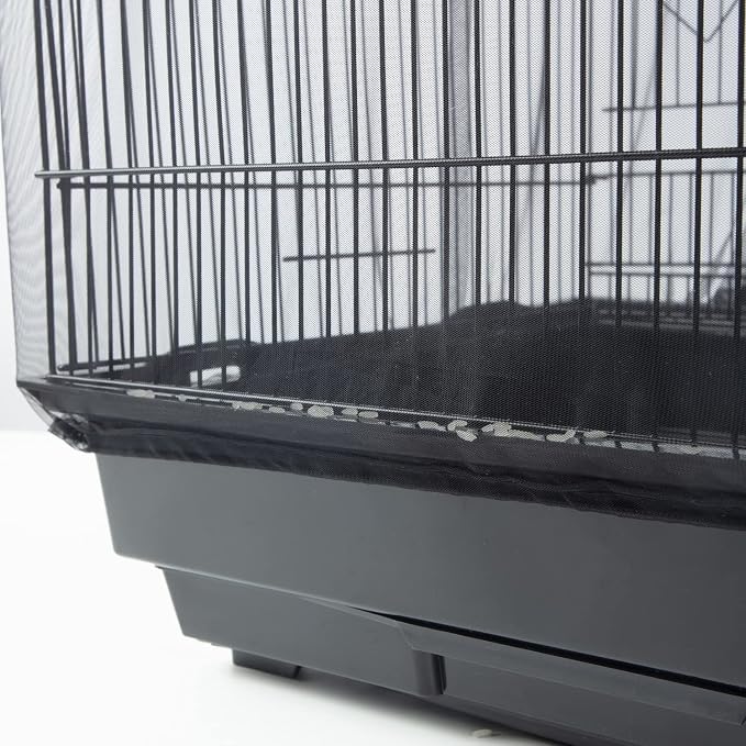 Bird Cage Netting Seed Catcher Adjustable Bird Cage Skirt Seed Catcher Large - Image 4