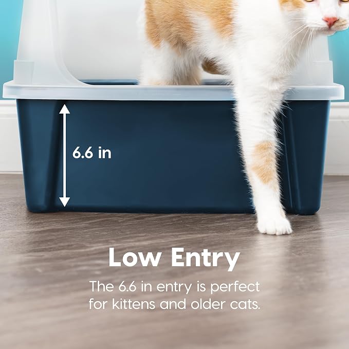 IRIS USA XX-Large Cat Litter Box, Open Top Extra Large Litter Box - Image 7