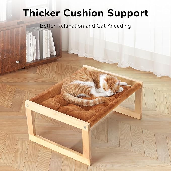 FUKUMARU Cat Bed with Removable Cover, Plush Velvet Couch - Image 4