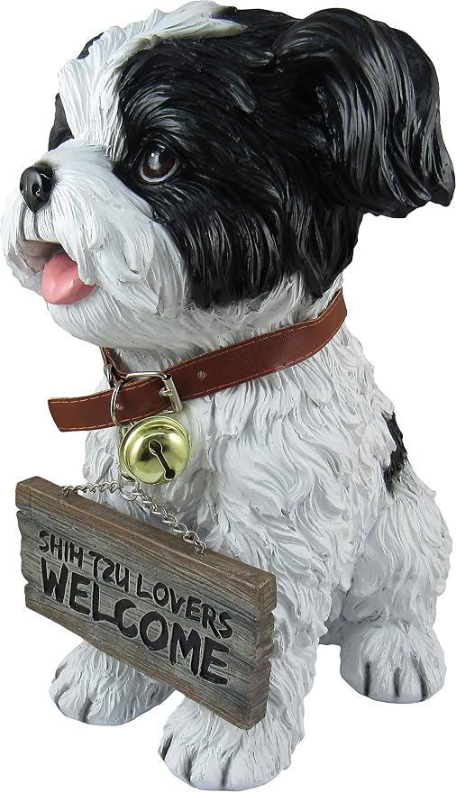 DWK Front Porch Dog Outdoor Welcome Sign Decorative Statue | Cute Dog Welcome - Image 4