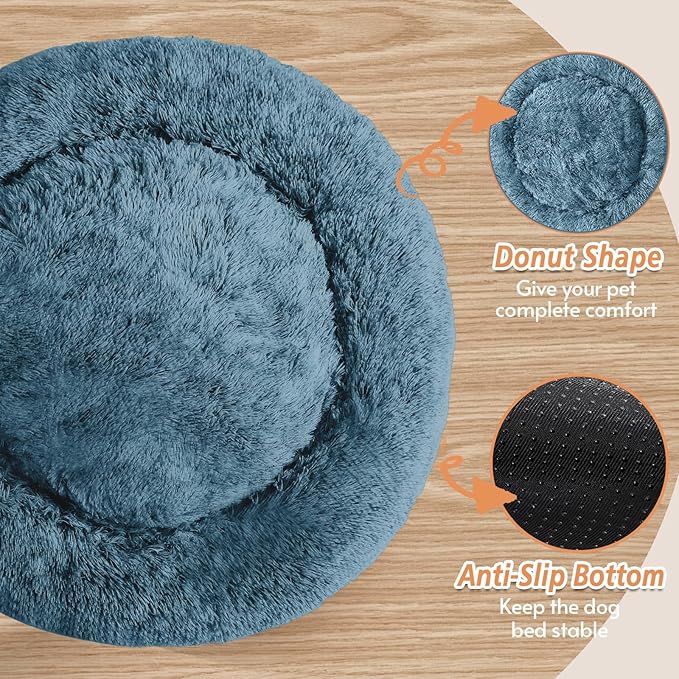 JOLLYVOGUE Calming Dog Bed for Small Dogs - Image 3