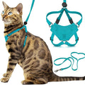 Houdini™ Escape Proof Kitten Harness and Leash Set by OutdoorBengal – Turquoise by OutdoorBengal