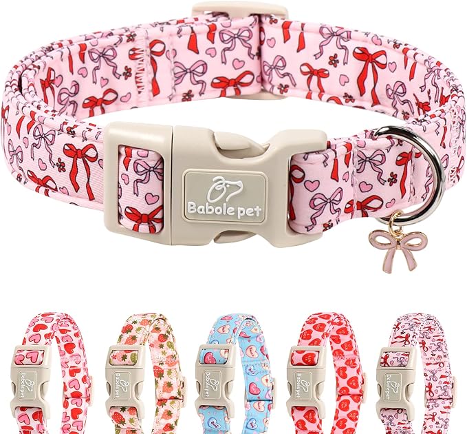 Girl Dog Collar for Large Dogs by Babolepet