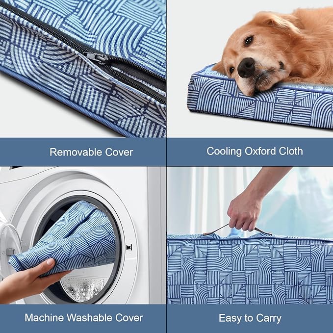 Outdoor Orthopedic Dog Bed for Extra Large Dogs, XL Waterproof Flat Pet Bed - Image 3