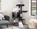 Cat Tree Tower, Hang Ball, Dark Grey by BORGEBY