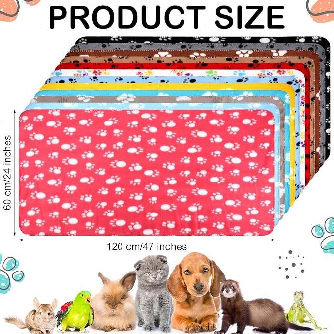 Tegeme 12 Pieces Fleece Blankets - Image 2