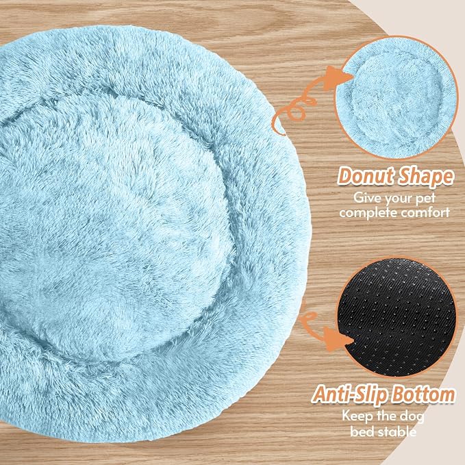 JOLLYVOGUE Calming Dog Bed for Small Dogs - Image 3