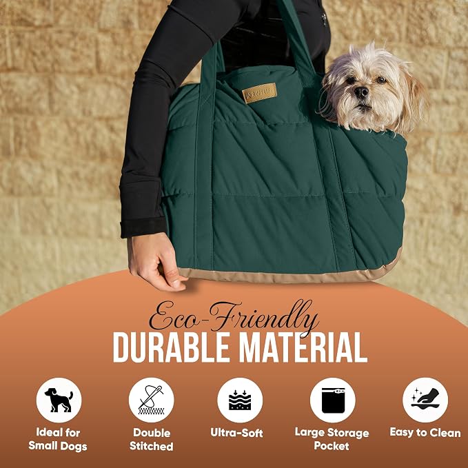 Plush Dog Purse Carrier for Small Dogs, Soft Dog Tote Bag - Image 5