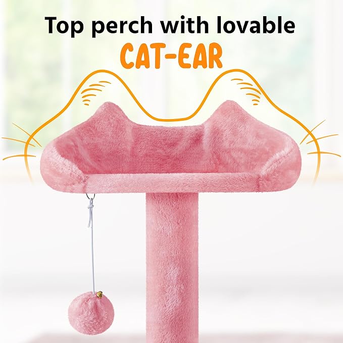 Yaheetech XL Cat Tree, 80in Multi-Level Cat Tower w/Scratching Posts, Double - Image 7