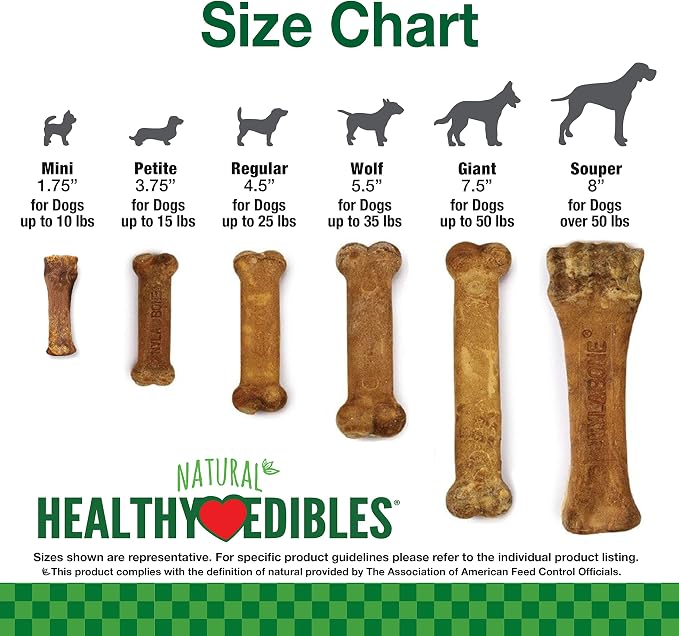 Nylabone Healthy Edibles Natural Dog Chews, Long Lasting Bones - Image 4