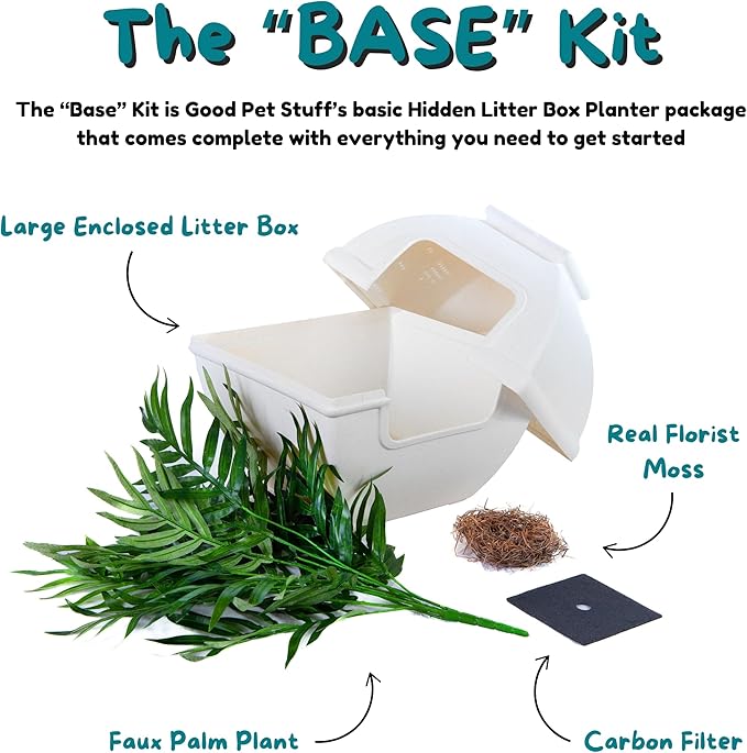 Good Pet Stuff Hidden Litter Box Planter, Decorative Cat Litter Enclosure - Image 6