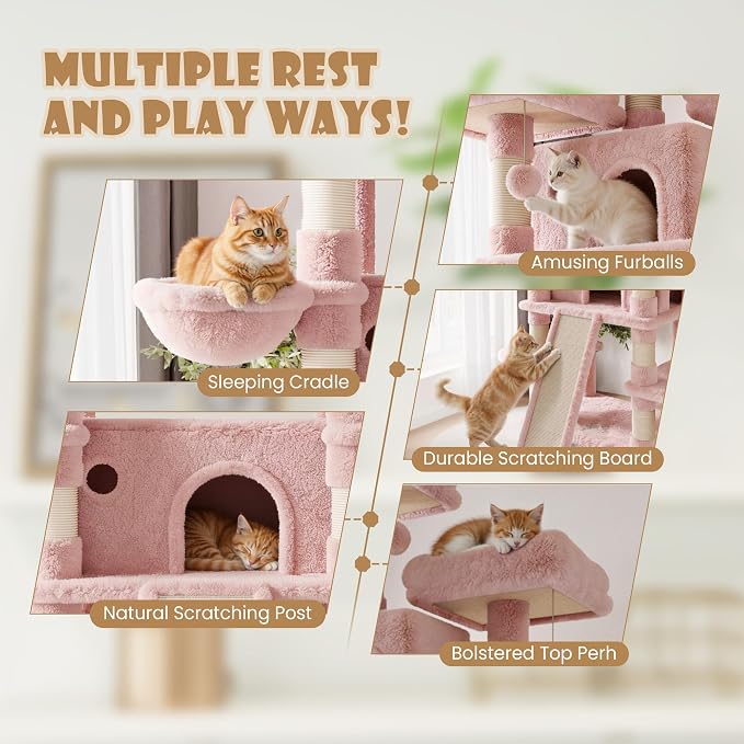 SHA CERLIN 81 Inches Extra Large Cat Tree - Image 5