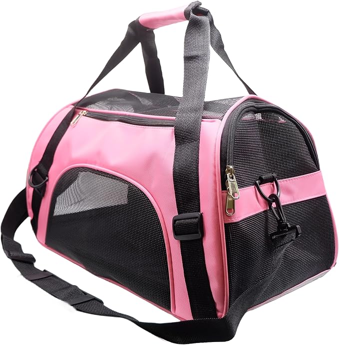 Cat Carrier, Soft-Sided Pet Travel Carrier by ZaneSun