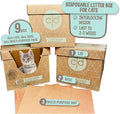 Leakproof Disposable Cat Litter Box 3 Pack Top/Low Entry INCLUDES- 3 lids by CatsDesire
