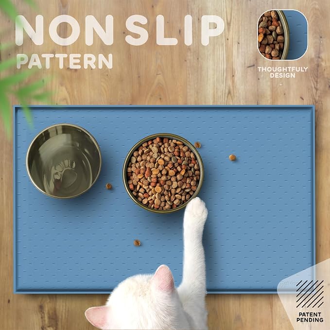 Dog Food Mat - Raised Edges Dogs Mat - Image 4