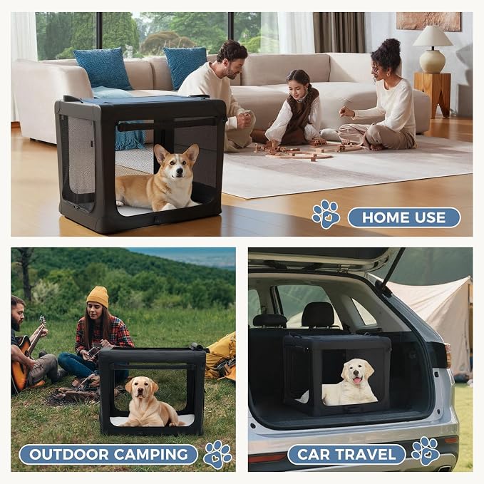 DUMOS Dog Crate 24 Inch Travel Cat Pet Carrier - Image 7