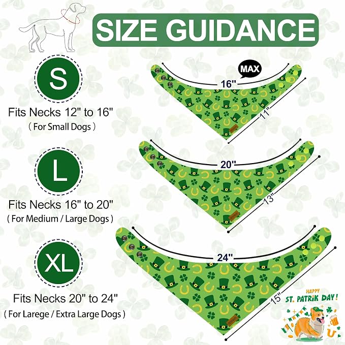 St. Patrick's Day Dog Bandanas - Image 2