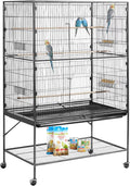 VEVOR Bird Cage, 36.6 x 22.8 x 59.5 inch, Flat Top, Wrought Iron Bird Flight by VEVOR