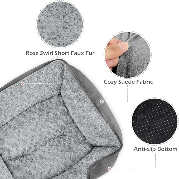 INVENHO XX-Large Dog Bed Rectangle Washable Orthopedic Soft Calming Sleeping - Image 4