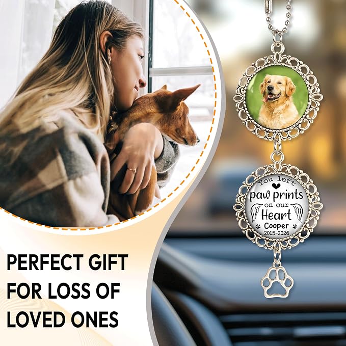 Hyturtle Personalized Pet Memorial Car Hanging Ornament - Image 3