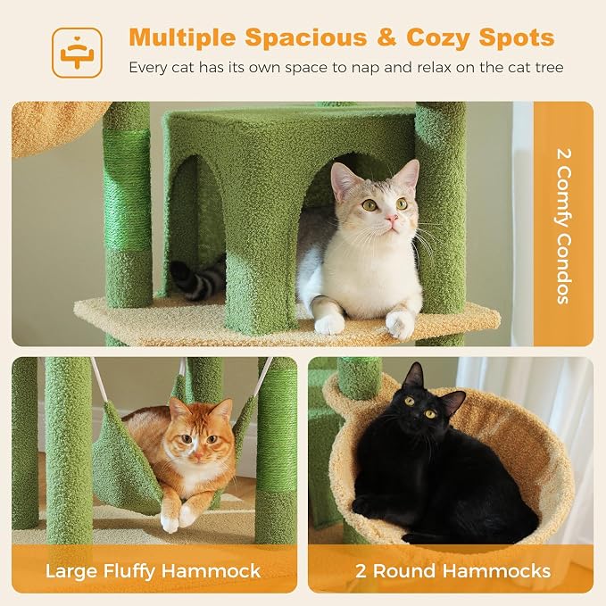 71.2" Large Cat Tree for Multi-Cat Households - Image 4