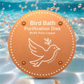 Bird Bath Purification Disk Pure Copper Outside Winter Solar Power Birdbath by OICEME