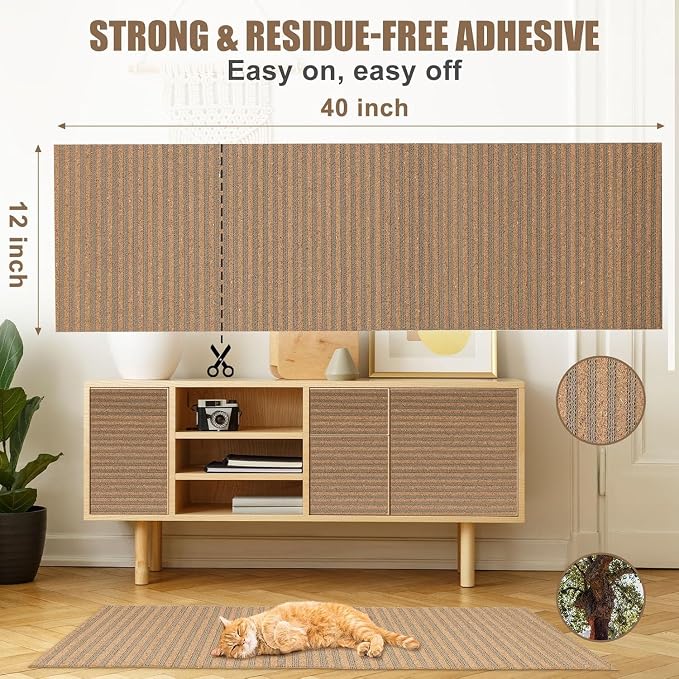 Natural Cork-Cat Scratch mat-Cat Scratch Pad Rug-cat Couch Protector-Scratch - Image 4