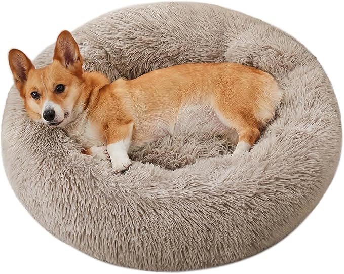 WESTERN HOME WH Calming Dog & Cat Bed, Anti-Anxiety Donut Cuddler Warming Cozy by WESTERNHOME
