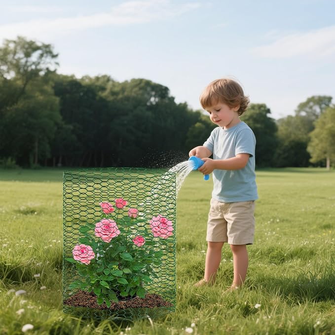 CIEOVO 32.8ft × 15.74 inches Wire Plant Protector from Animals, Metal Mesh - Image 5