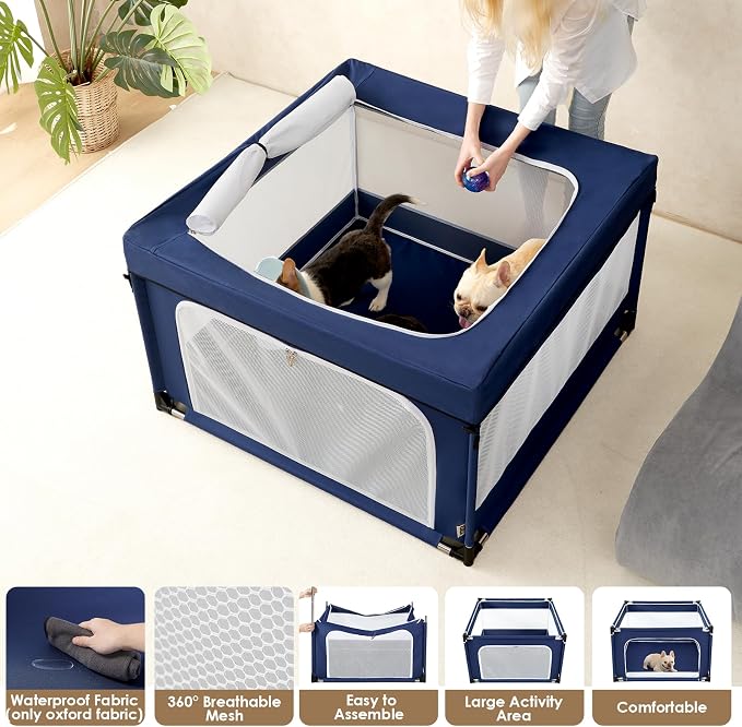 EHEYCIGA 42x42x26 Inches Puppy Playpen - Image 5