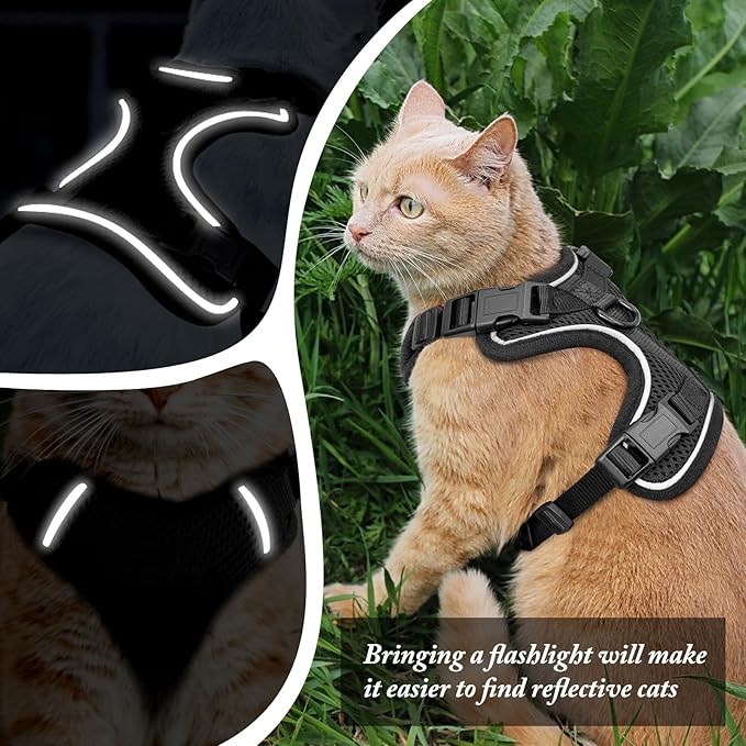Cat Harness and Leash Set for Walking Escape Proof, Improved Four Place - Image 3