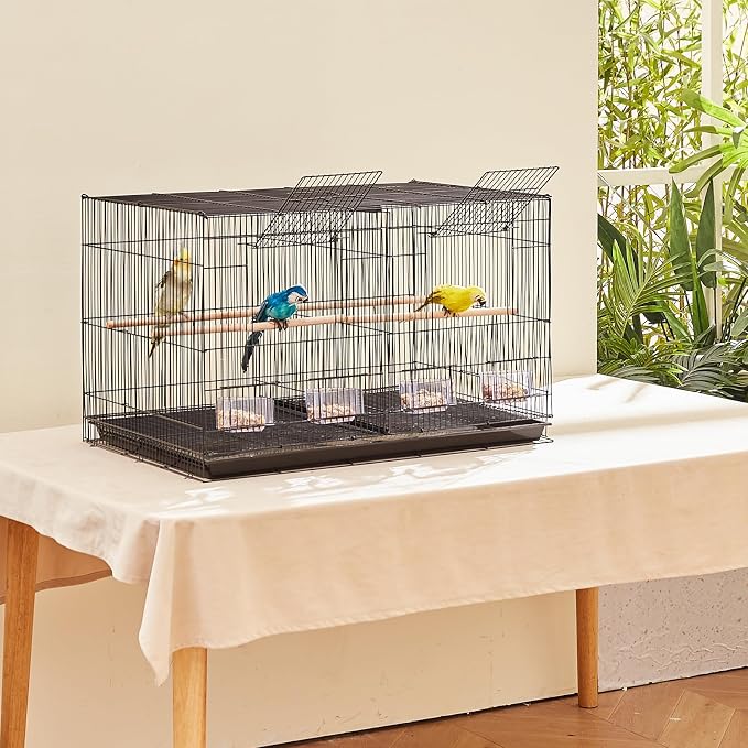 VEVOR 30-inch Flight Bird Cage, Stackable Divided Small Parakeet Cage - Image 8
