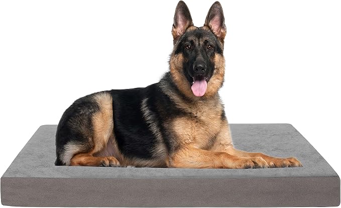Jumbo Dog Bed for Large Dogs, Orthopedic Memory Foam Pet Bed, Washable Dog by ABETTERLIFEWITHPET