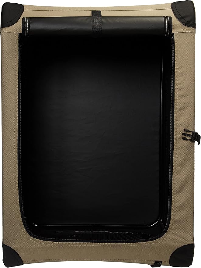 Amazon Basics Portable Folding Soft Dog Crate, Double Door, Collapsible Travel - Image 3