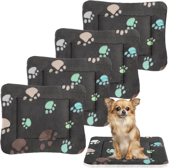 Tuanse 4 Pack Ultra Soft Dog Cat Bed Mat Small Animal Guinea Pig Bed by Tuanse
