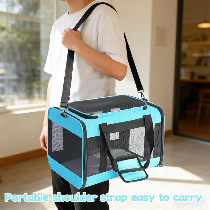 YUNIQUE Soft-Sided Cat & Dog Carrier - Image 6