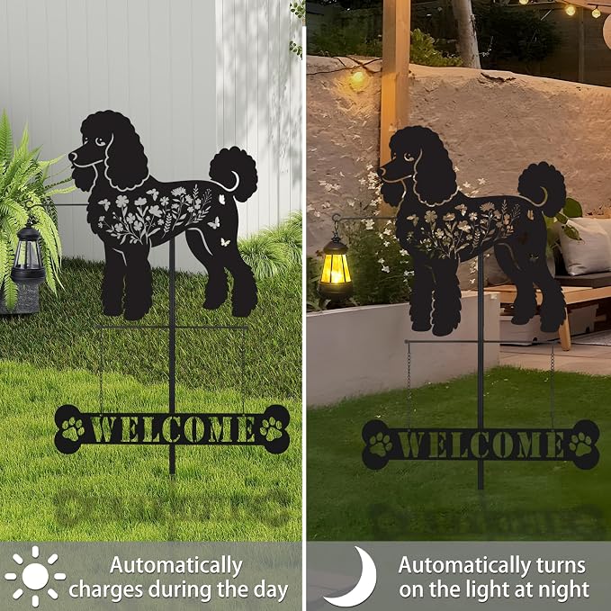 Poodle Metal Garden Stakes Yard Decor - Image 5