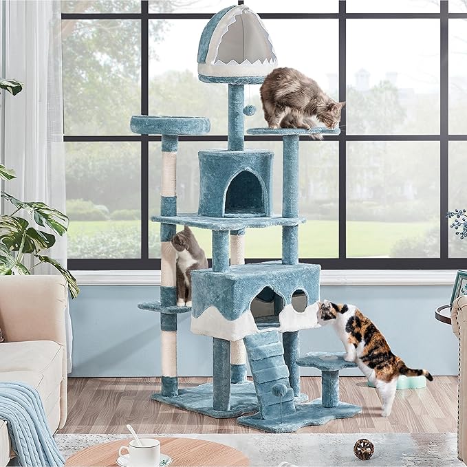 Yaheetech Cat Tree, 72.5inch Ocean-Themed Cat Tower - Image 3